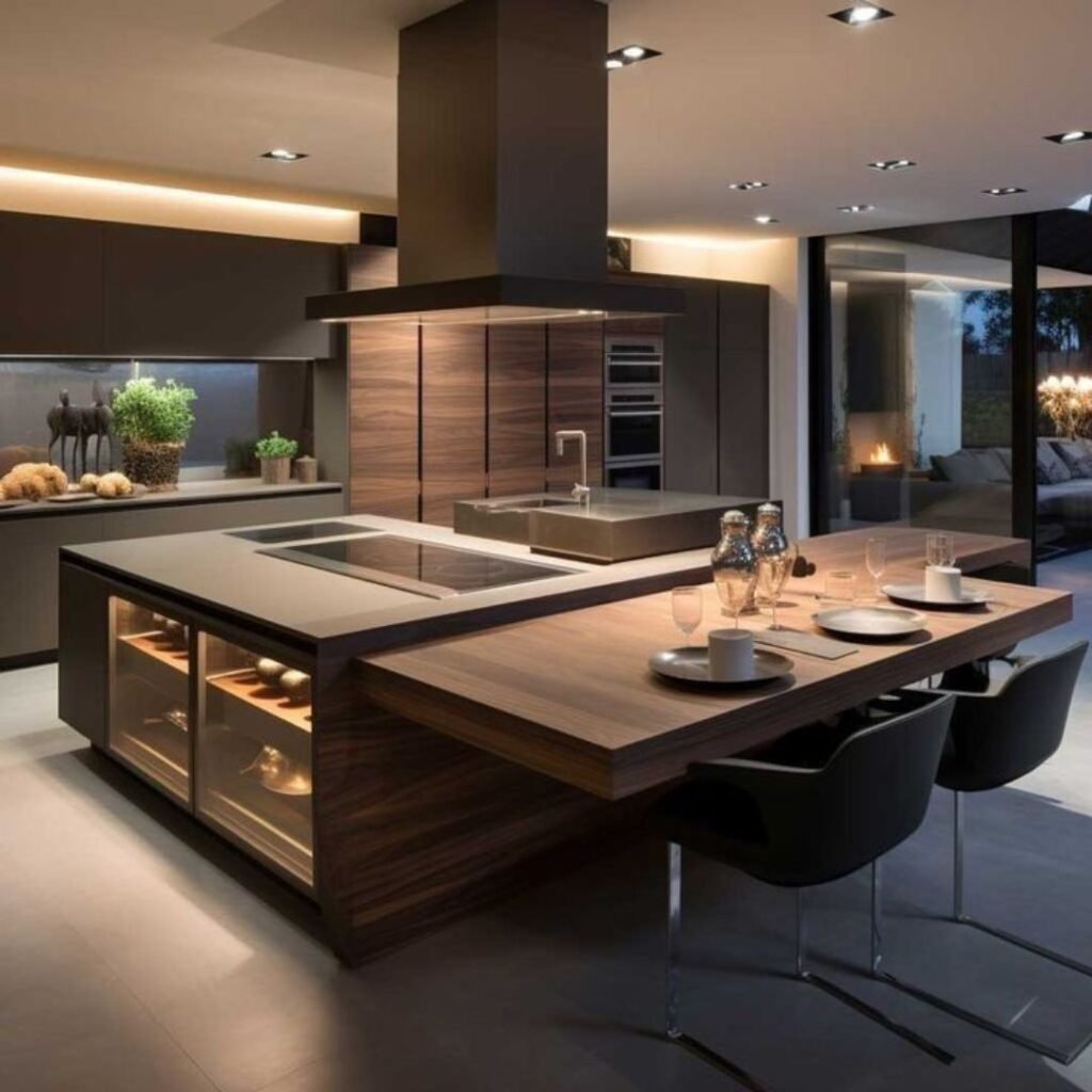 Hazelnut Modular Kitchen Design