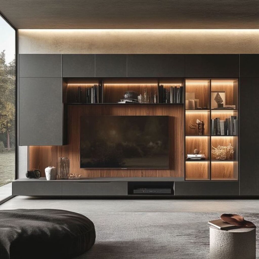 Hazelnut Modular Tv Unit Design