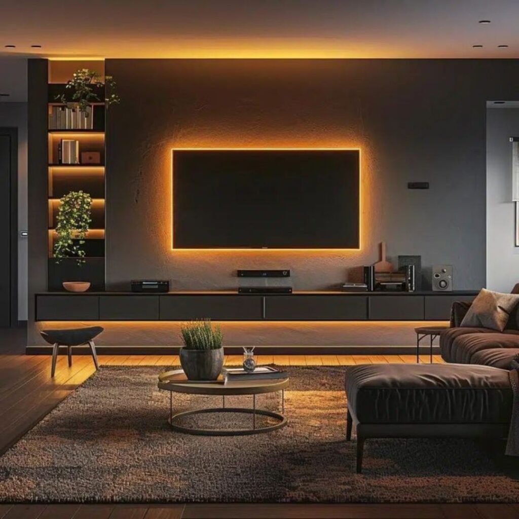Hazelnut Modular Tv Unit Design